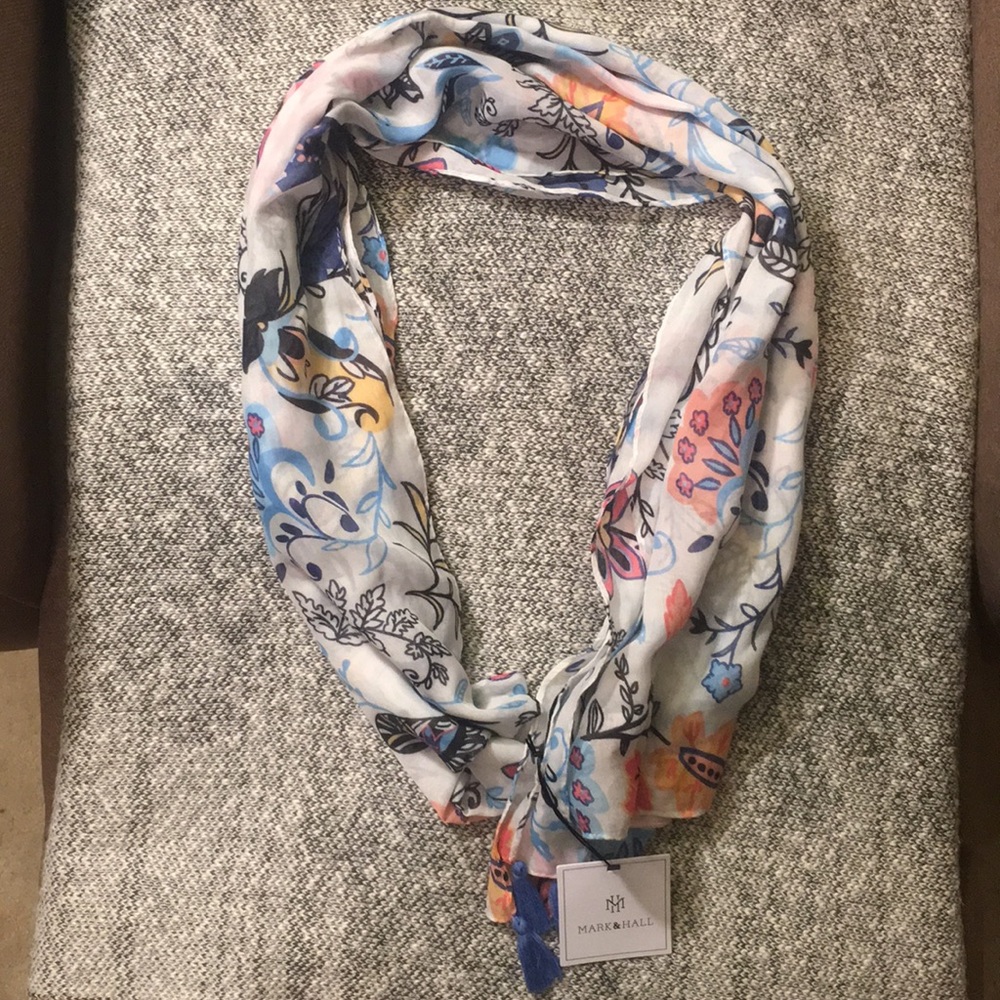 Mark & Hall vintage botanical scarf